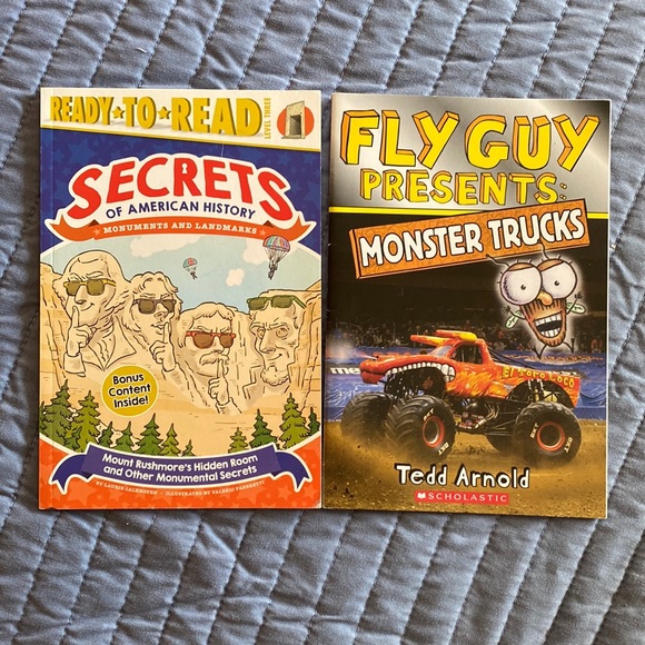 Scholastic Other - 4/$10 books Fly Guy Presents Monster Trucks & Secrets of American History